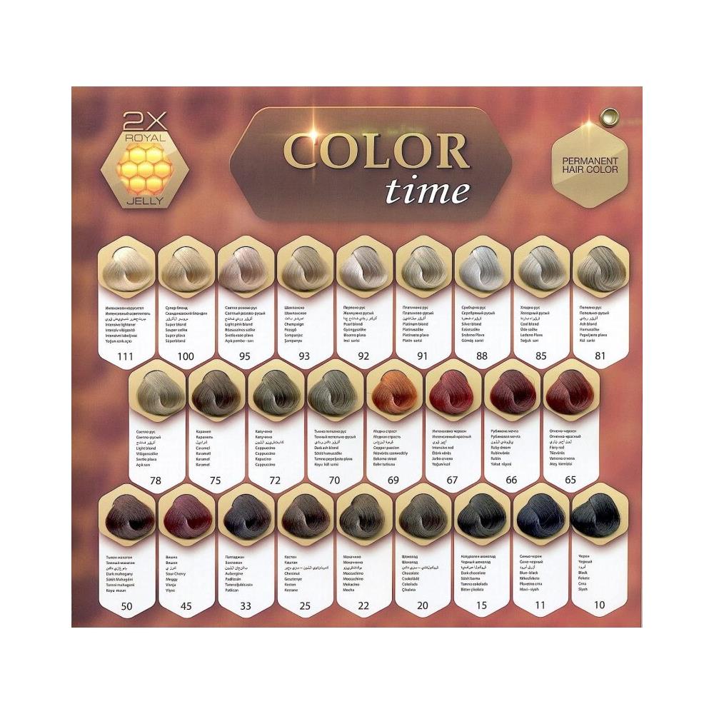 Tinta Per Capelli N°88 Biondo Scuro Argento ""color Time"" Con Pappa Reale E Vitamina C - Foto 2