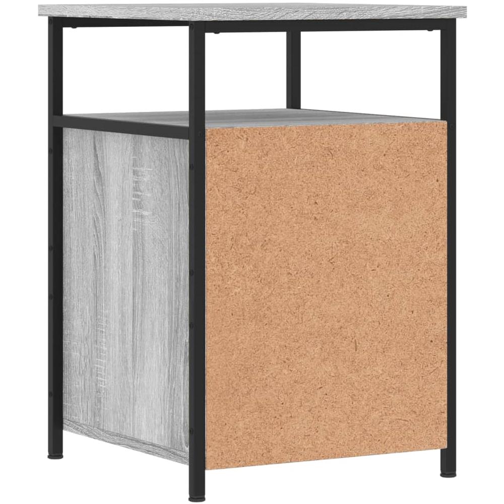 Comodino Grigio Sonoma 40x42x60 Cm In Legno Multistrato - Foto 7