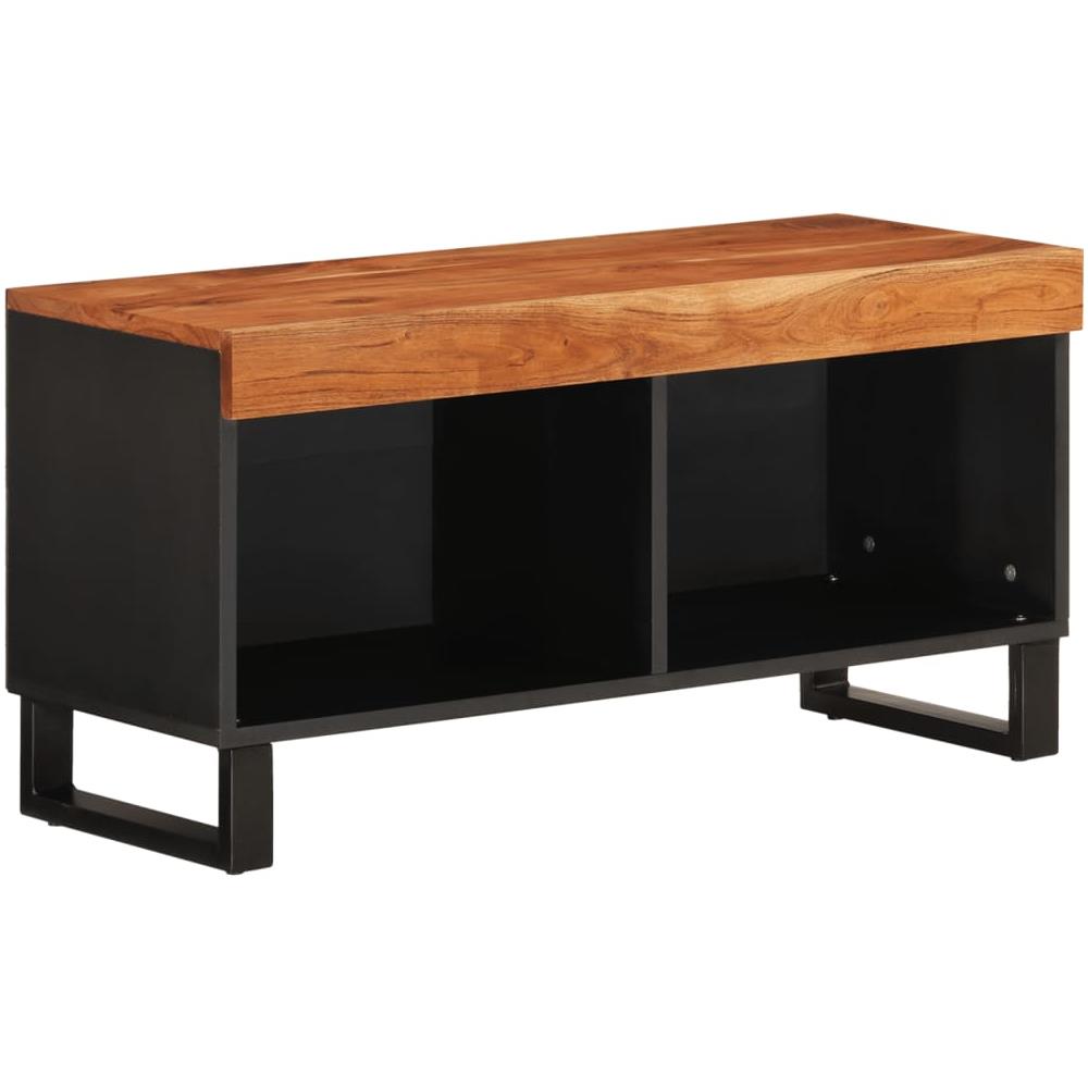 Mobile Porta Tv 85x33x43,5 Cm In Legno Massello Di Acacia - Foto 2
