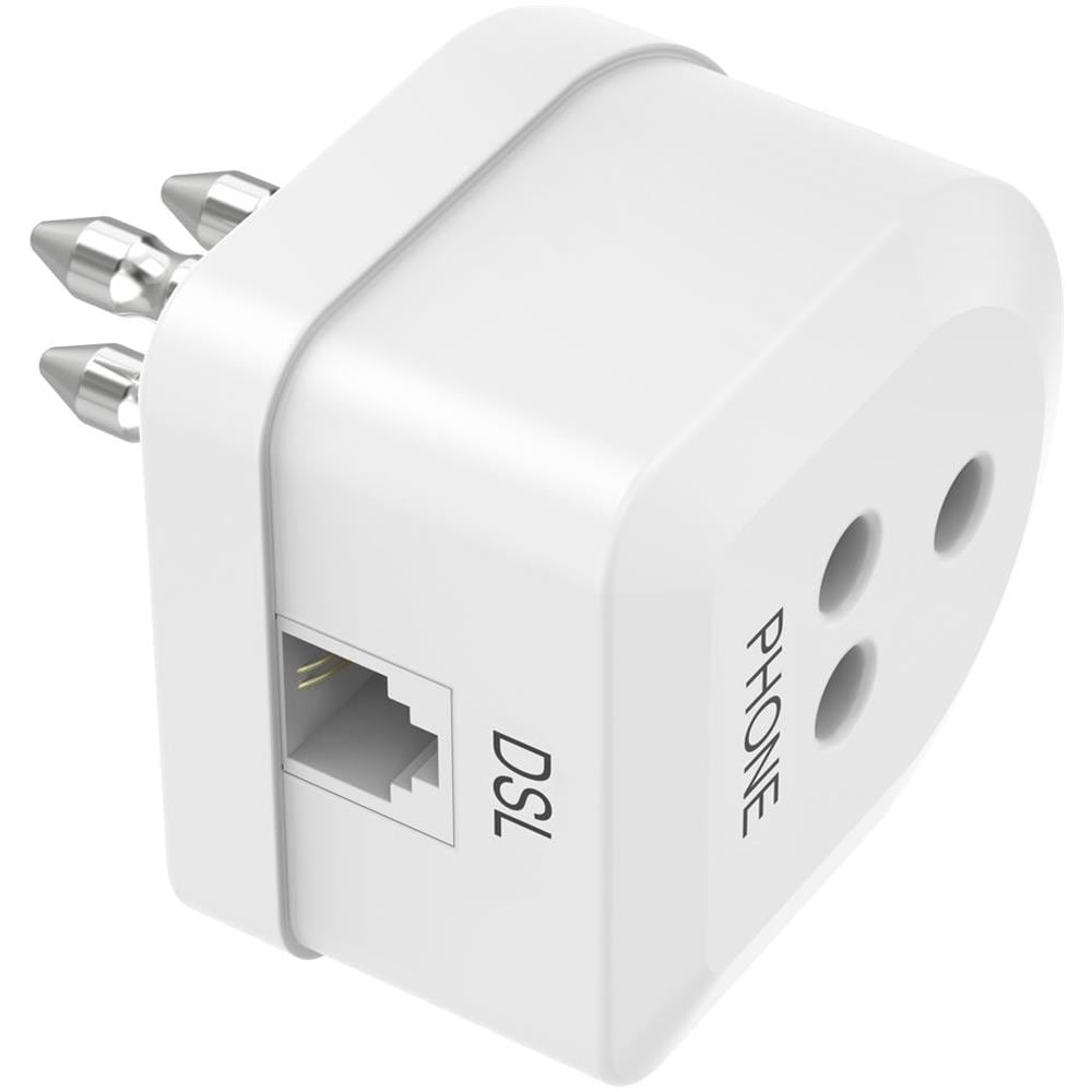 Filtro ADSL spina tripolare / presa tripolare e presa Jack 6p4c - Foto 1