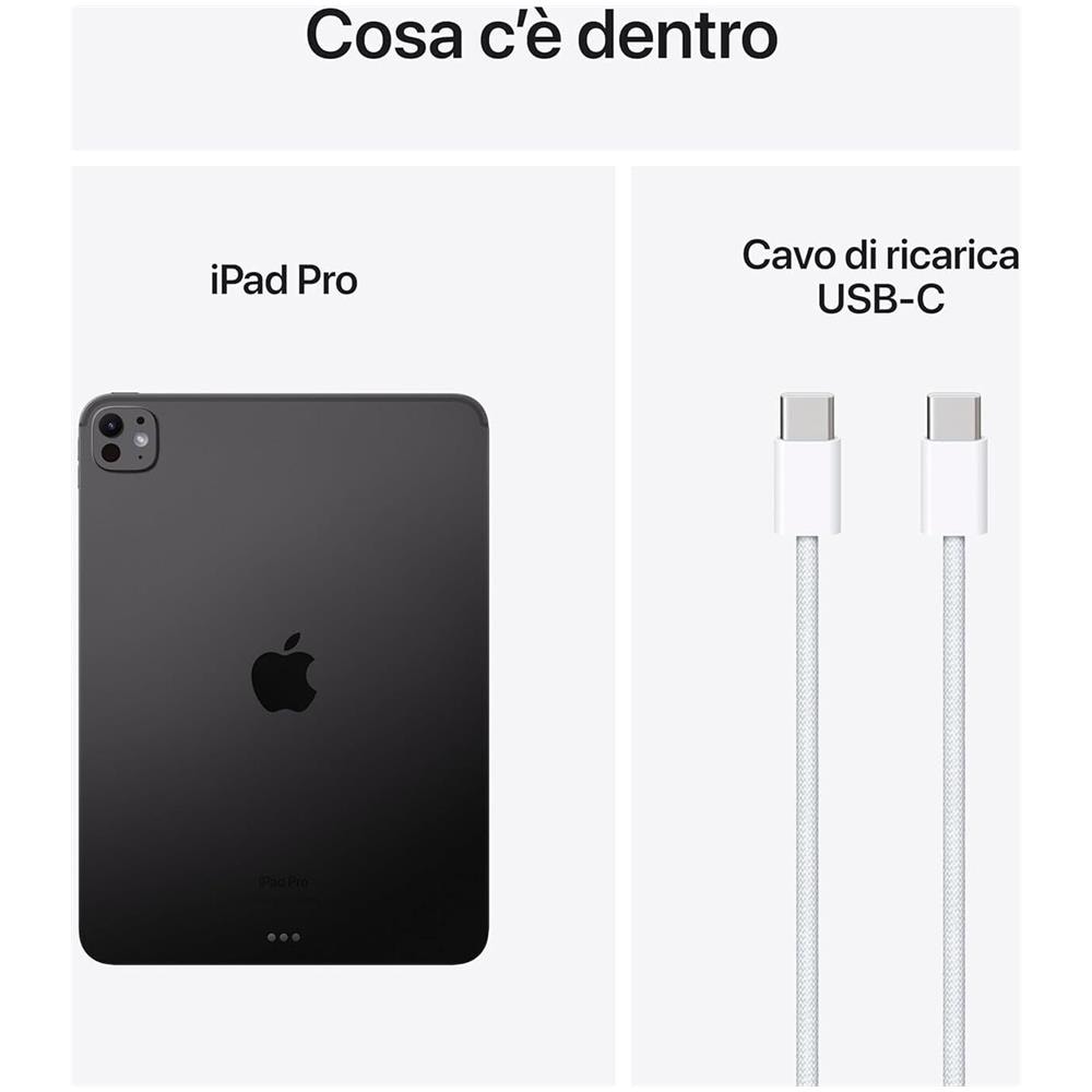 iPad Pro M4 (2024 7th Gen) 1TB 13" Wi-Fi + Cellular Standard Glass Nero Siderale - Foto 5