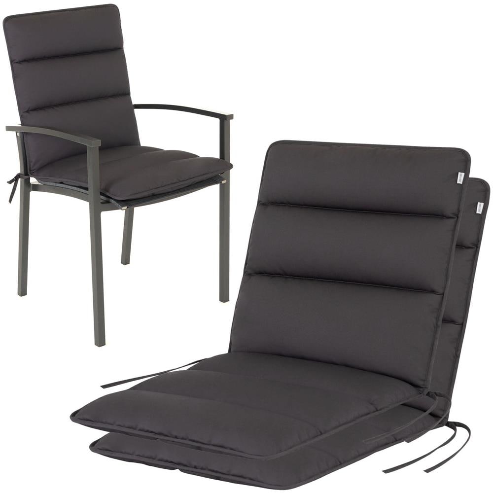 Cuscino per sedia bassa FLAIR - 100x48 cm - Marrone - Set da 2 - Foto 1