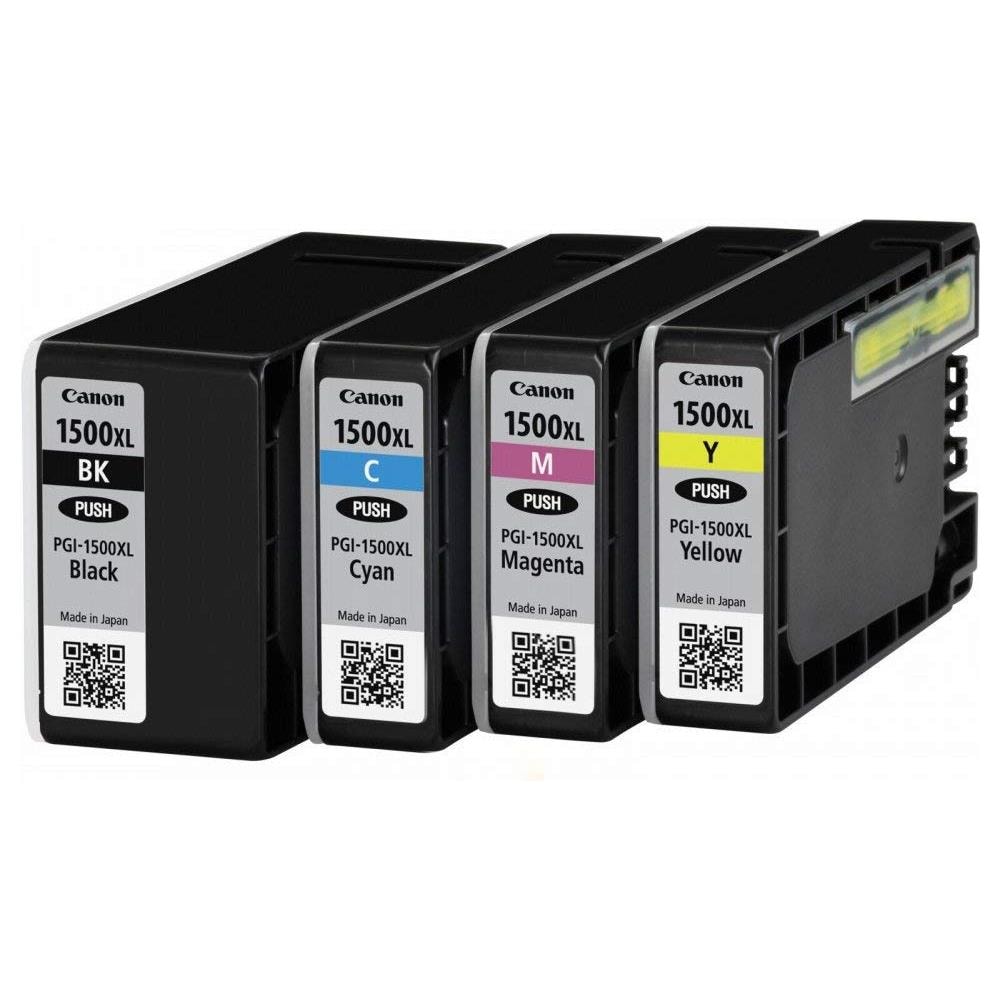 PGI-1500 XL Serbatoio Ink Inchiostro Nero Ciano Magenta Gialla per MAXIFY MB2050 Capacità 1200 Pagine Nere 2735 Pagine a Colori - Foto 8