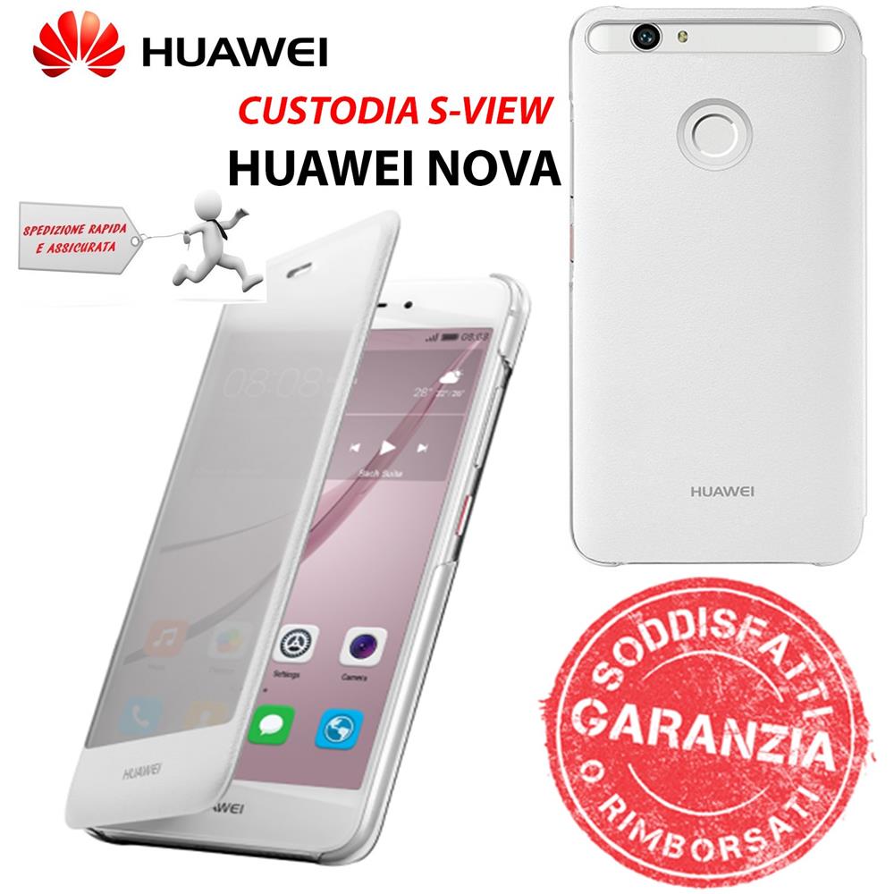 Flip Cover Custodia per Nova - Bianco - Foto 2