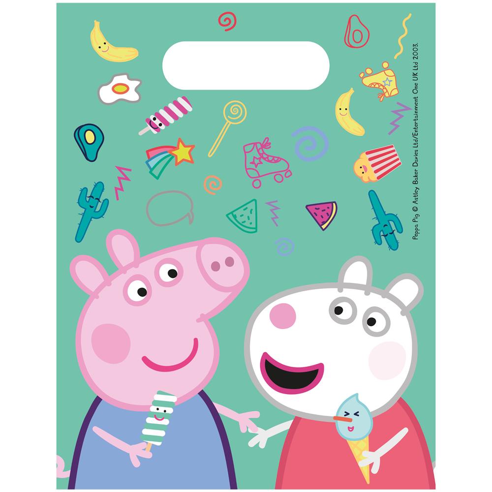 Procos - 6 Sacchetti Regalo A Tema Peppa Pig - Foto 1