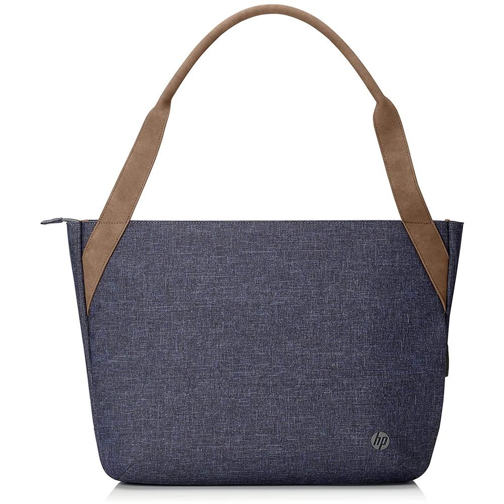 Borsa Renew Tote per Notebook fino a 14" in Tessuto Colore Blu Marino - Foto 1