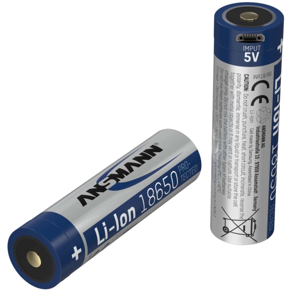 Ansmann 1307-0003 batteria per uso domestico Batteria ricaricabile 18650 Ioni di Litio - Foto 1