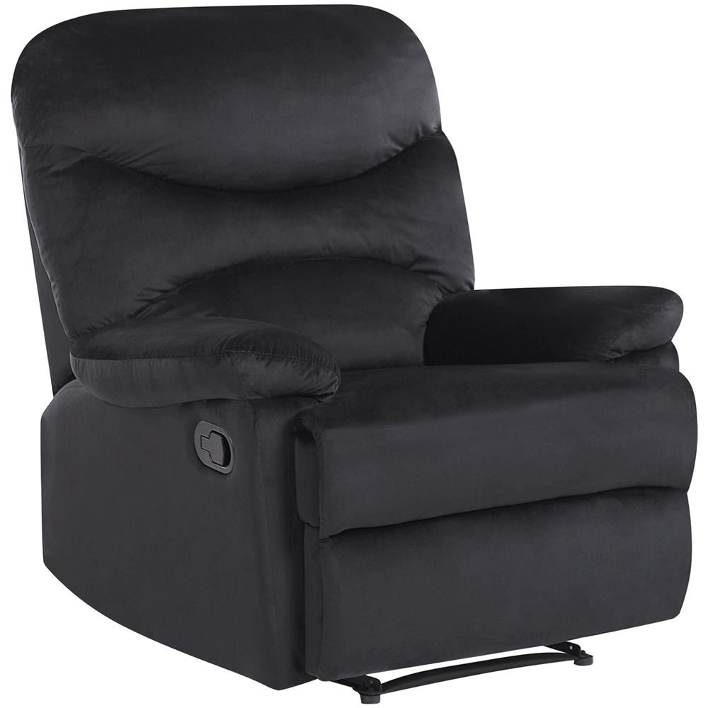 Poltrona In Velluto Nero Regolabile Manualmente Eslov - Foto 1