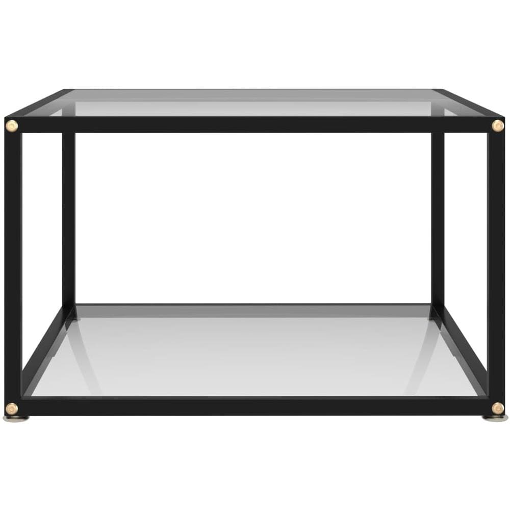 Tavolino Da T Trasparente 60x60x35 Cm In Vetro Temperato - Foto 2