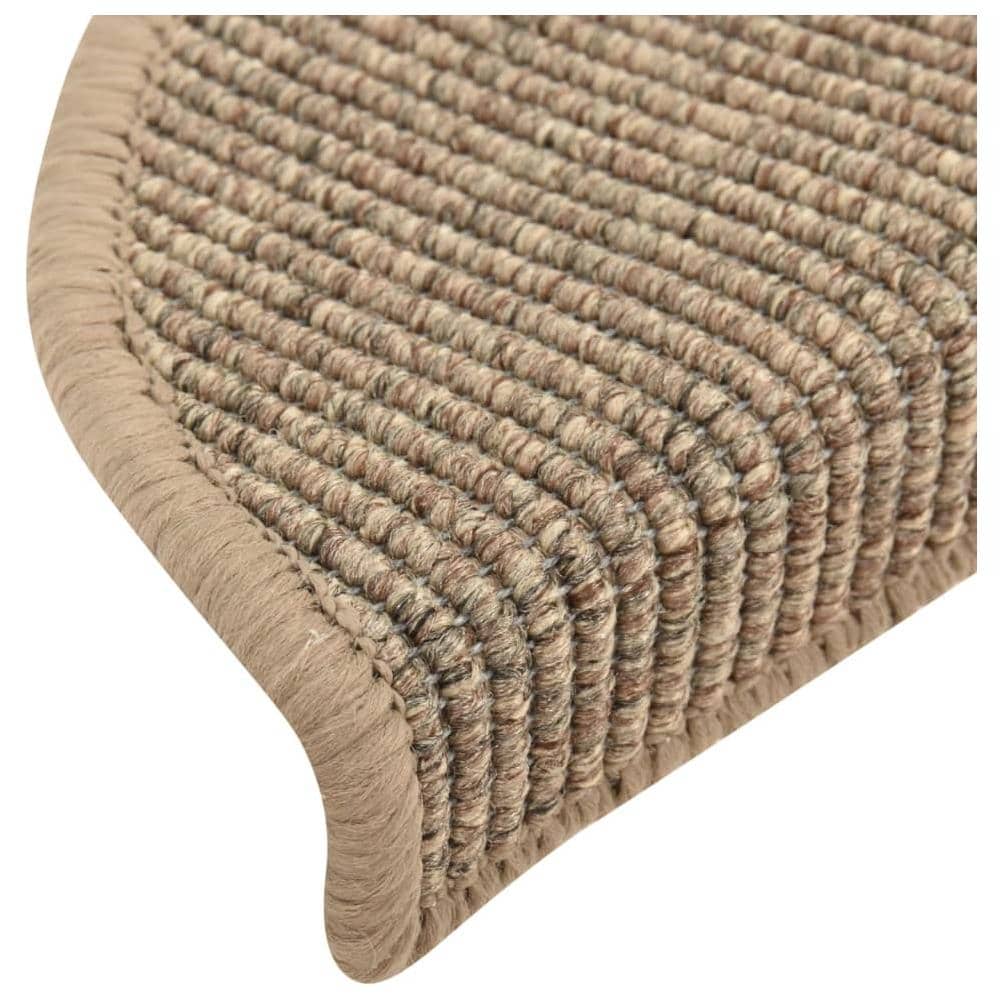 Tappeti Adesivi Scale 15 pz 56x17x3 cm Beige Scuro - Foto 2
