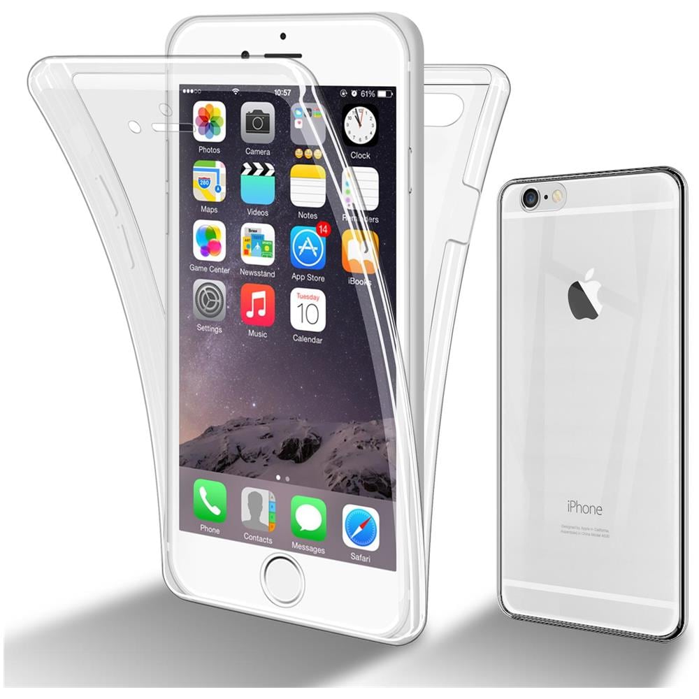 Custodia Compatibile Con Apple Iphone 6 Plus / 6s Plus In Transparente - 360° Full Body Copertura Protettiva - Protezione Anteriore E Posteriore, Protezione A Tutto Tondo Con Protezione Del Display - Foto 1