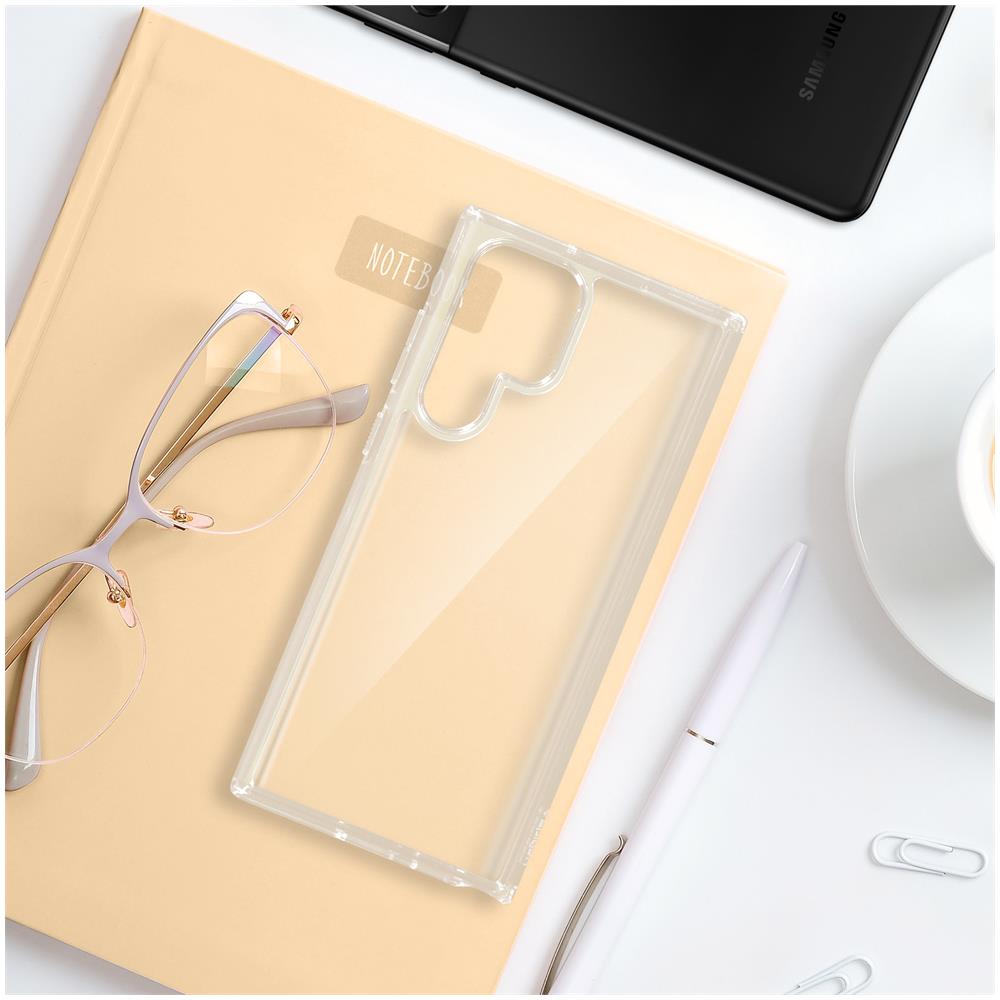 Cover Galaxy S22 Ultra Rigida Anti-shock Spigen Ultra Hybrid Bordo Nero - Foto 2