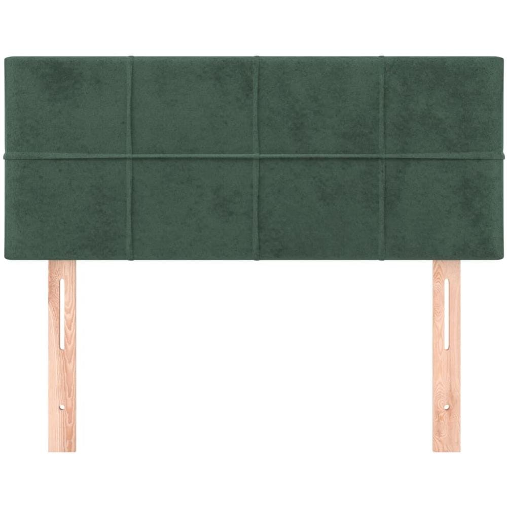 Testiera Verde Scuro 100x5x78/88 Cm In Velluto - Foto 3