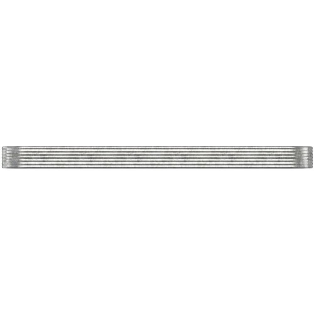 Letto Giardino Acciaio Verniciato Polvere 507x100x36cm Argento - Foto 2