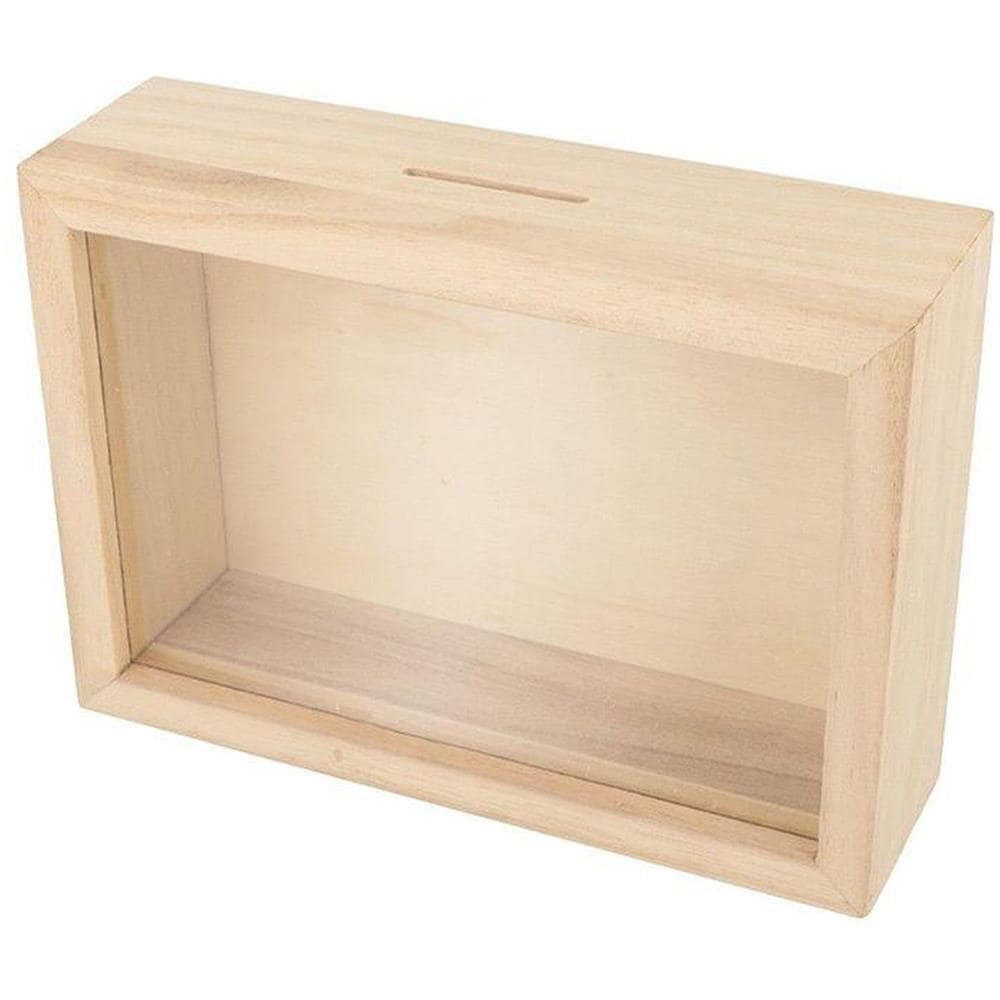 8 Salvadanai In Cornici Di Legno Da Personalizzare 12 X 17 Cm - Foto 1