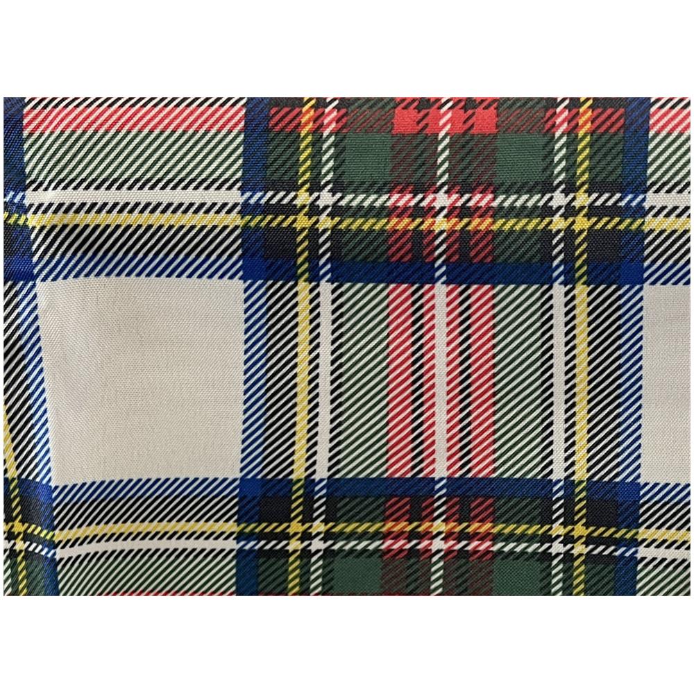 Tovaglia Cucina Soggiorno Antimacchia Idrorepellente Fantasie Tartan Splash Vari Colori 140x230cm Bianco - Foto 5