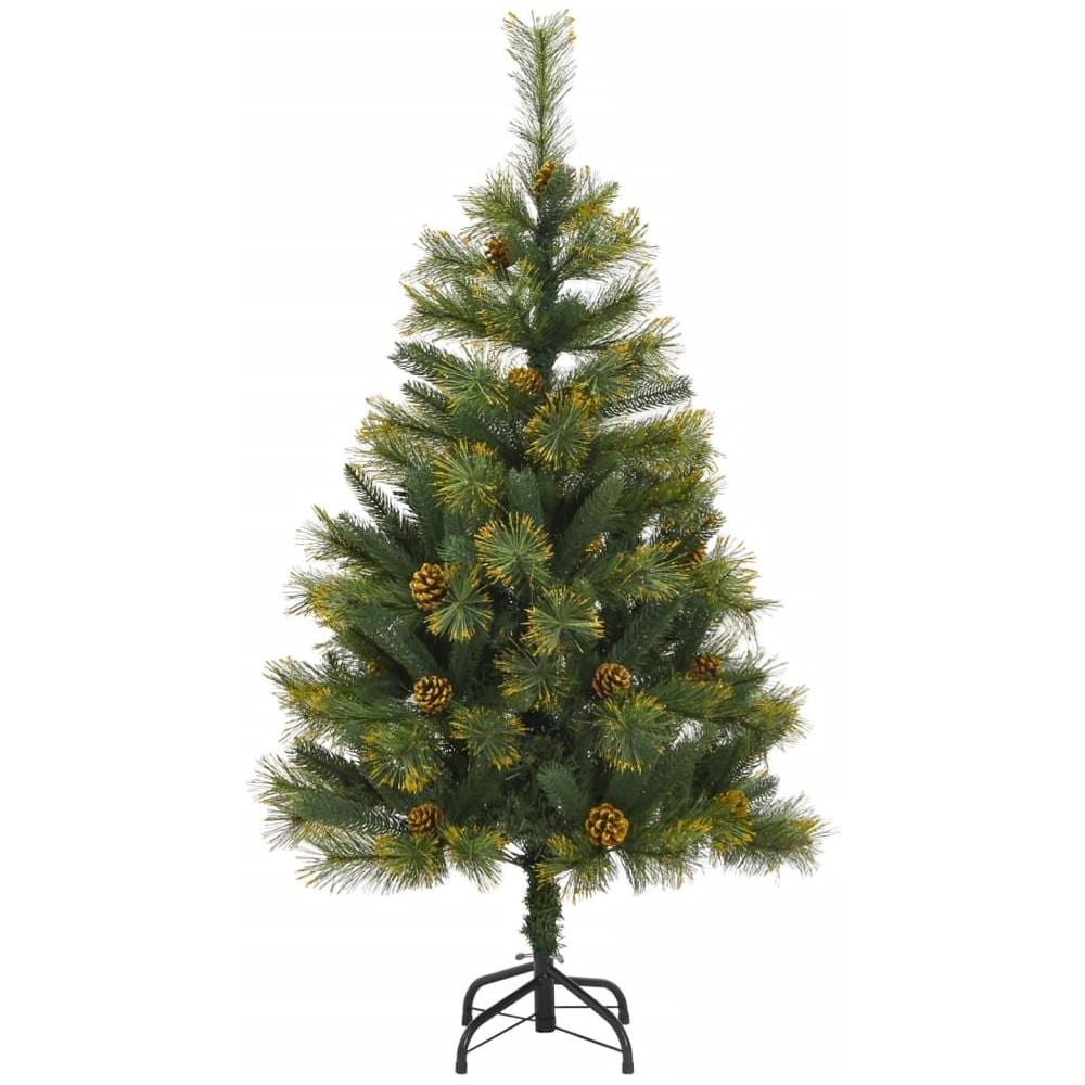 Albero Di Natale Artificiale Incernierato Con Pigne 120 Cm - Foto 2