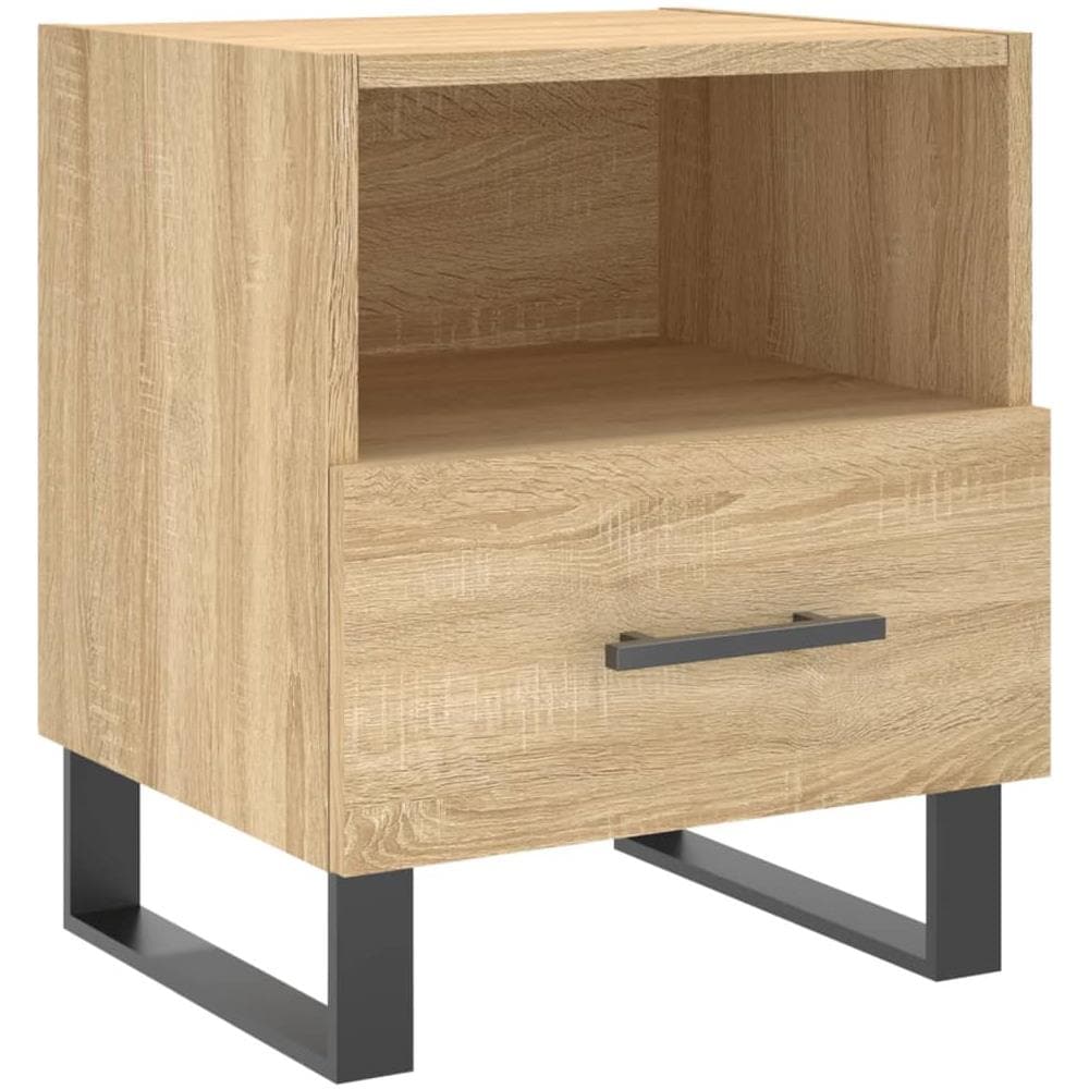 Comodino Rovere Sonoma 40x35x47,5 Cm In Legno Multistrato - Foto 2