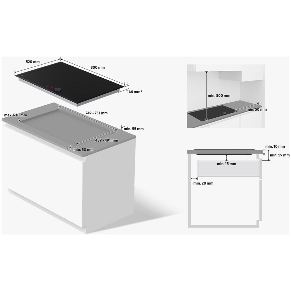 Piano a Induzione Slim Fit 80cm NZ84C6057KK - Foto 9