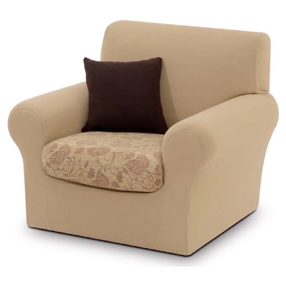 Copriseduta Sofa Cover In Fantasia Disegno Rs 2 Posti Rs 300 Marrone - Foto 2