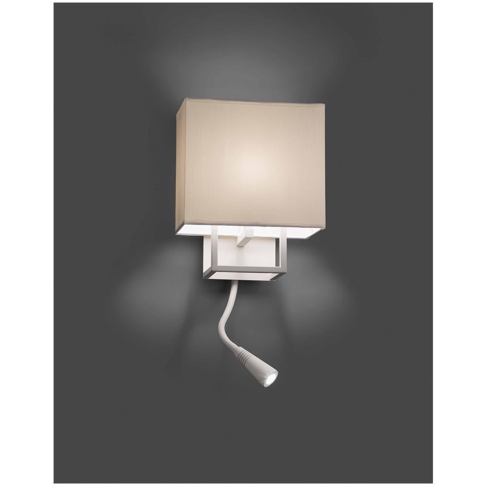 Faro 29983 - Vesper Lampada Da Parete Marrone E Beige Con Lettore Led - Foto 2