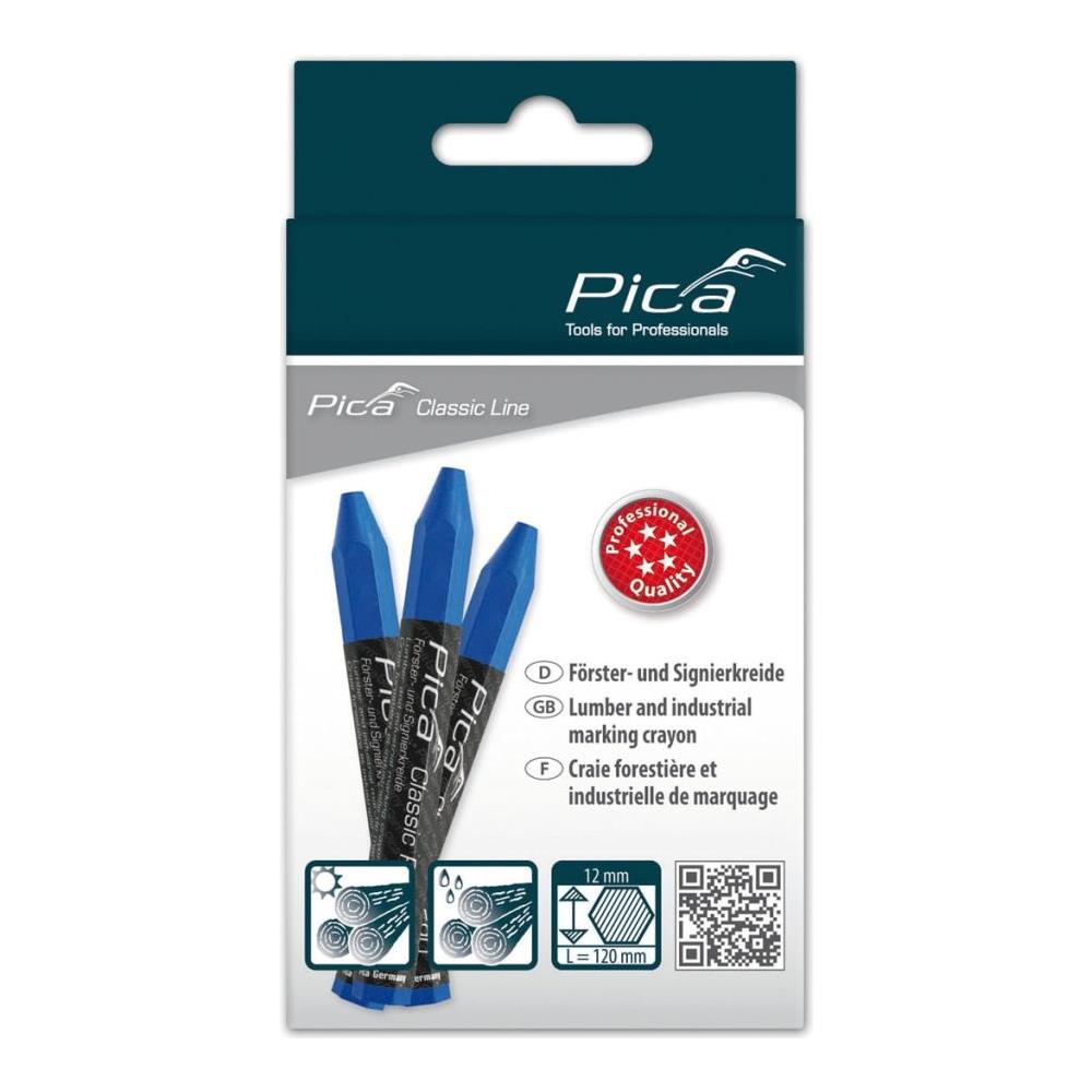 12 Pz Matite Da Falegname Classic Pro 590 12x120 Mm Blu - Foto 3