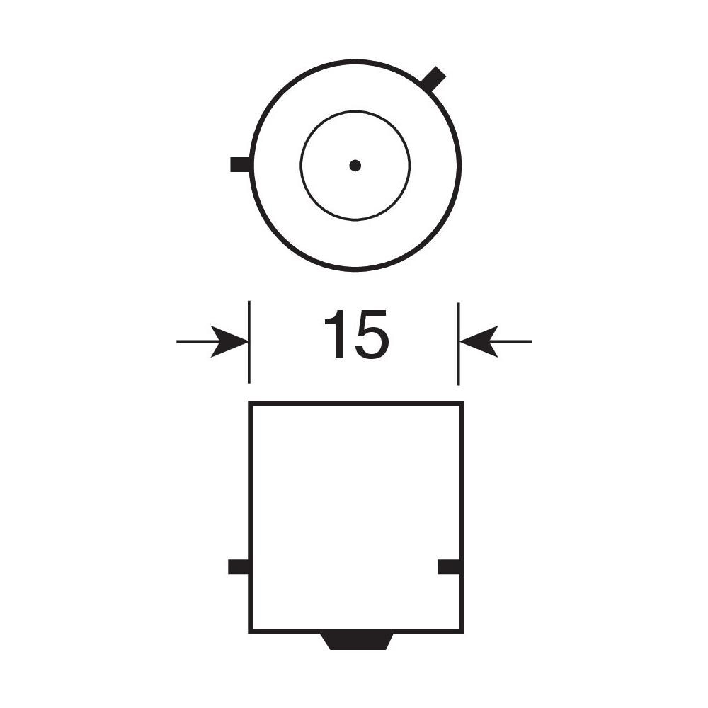 Lampa 12v Ledriving Retrofit Led Standard Py21w Bau15s 2 Pz Blister Arancio - Foto 2