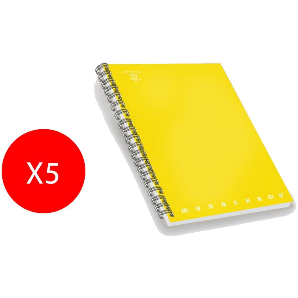 Quaderno Mini Monocromo Quadretti A5 210x148mm 02155601r Rigatura1r 5 Pezzi - Foto 1