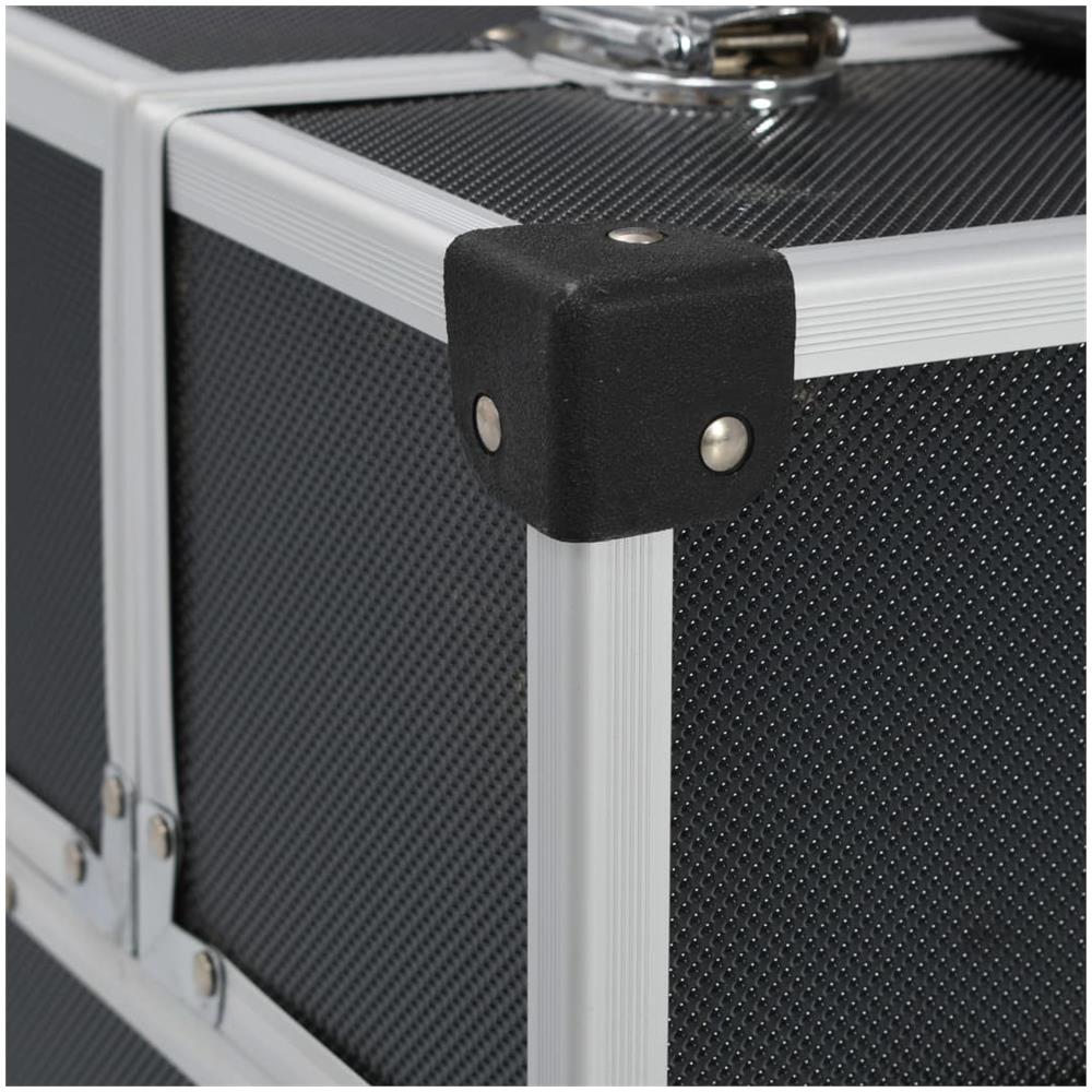 Valigetta Per Attrezzi 43,5x22,5x34 Cm Nera In Alluminio - Foto 2