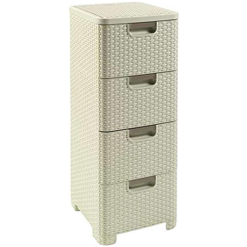 Scaffale Con 4 Cassetti Colore Crema Style - Foto 1