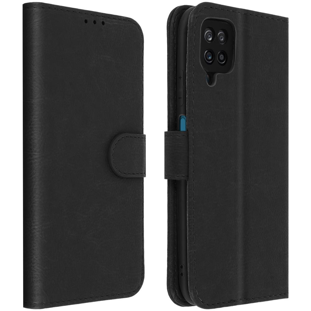 Custodia Samsung Galaxy A12 Portadocumenti Funzione Supporto Nero - Foto 1