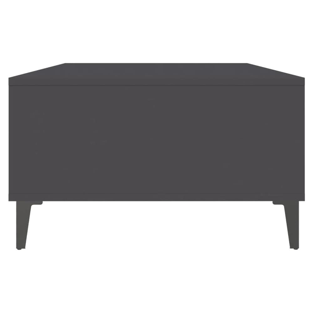 Tavolino da Salotto Grigio 103,5x60x35 cm in Legno Multistrato - Foto 2