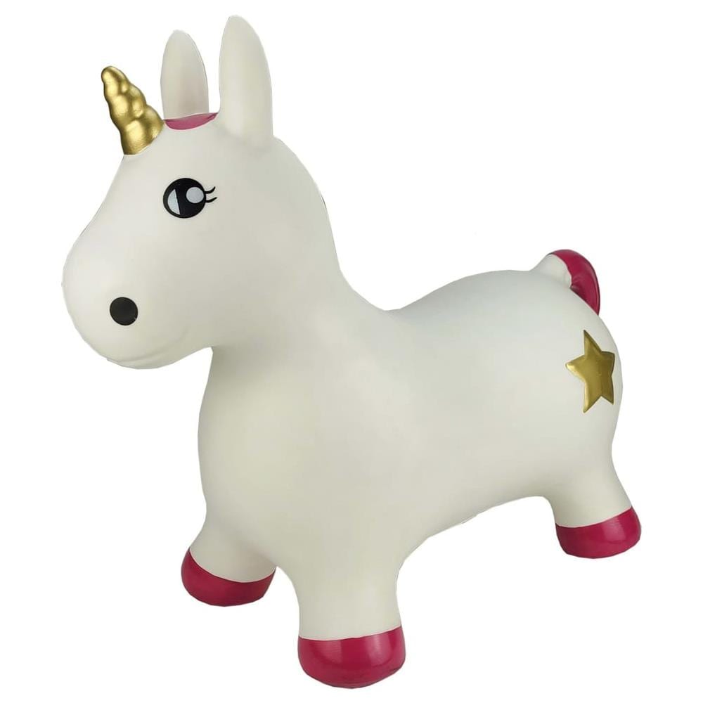 Giocattolo Cavalcabile Animale Unicorn Bianco - Foto 1