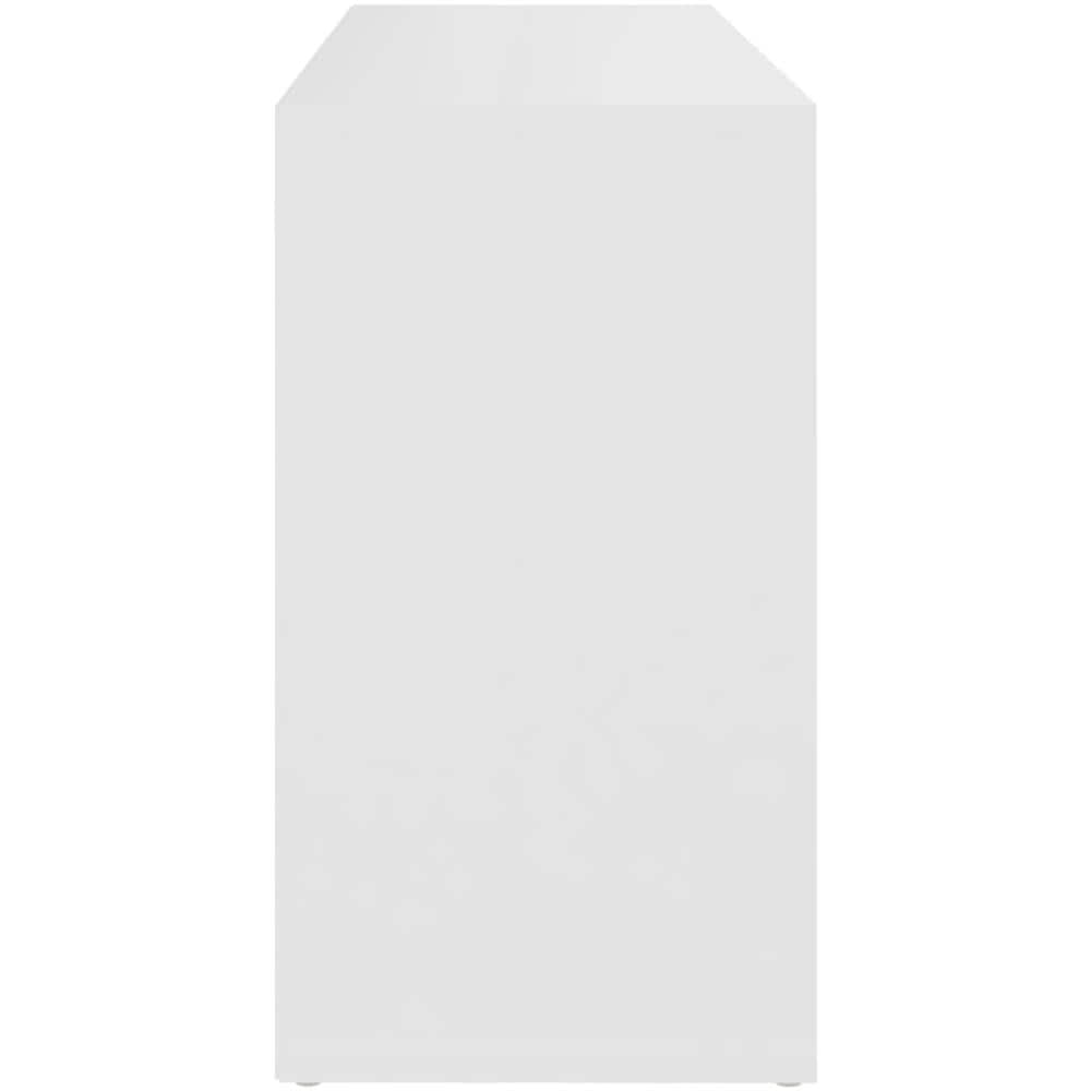 Scarpiera con Panchina Bianco 103x30x54,5 cm in Multistrato - Foto 2