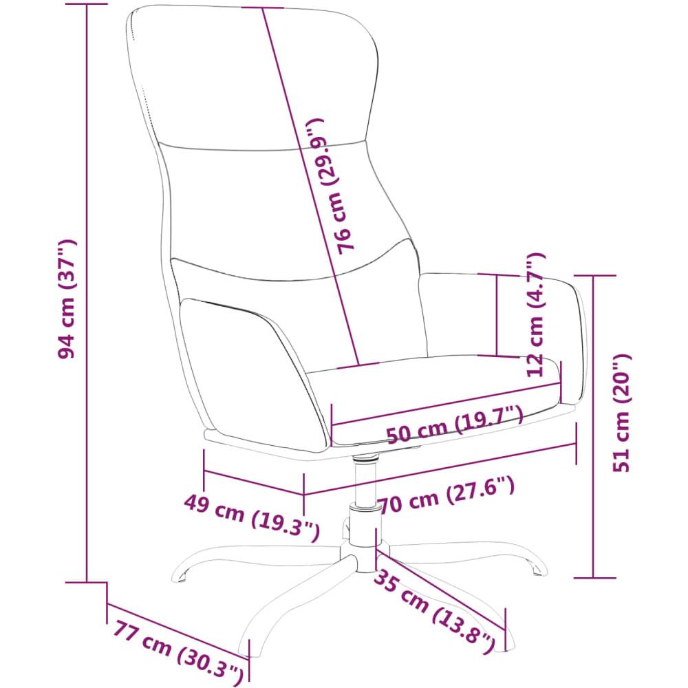 Sedia Relax Grigio Chiaro In Tessuto - Foto 2