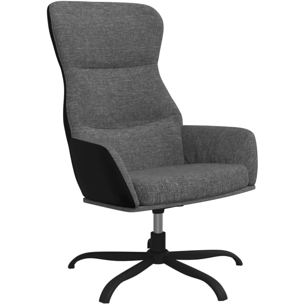 Sedia Relax Grigio Chiaro In Tessuto - Foto 1