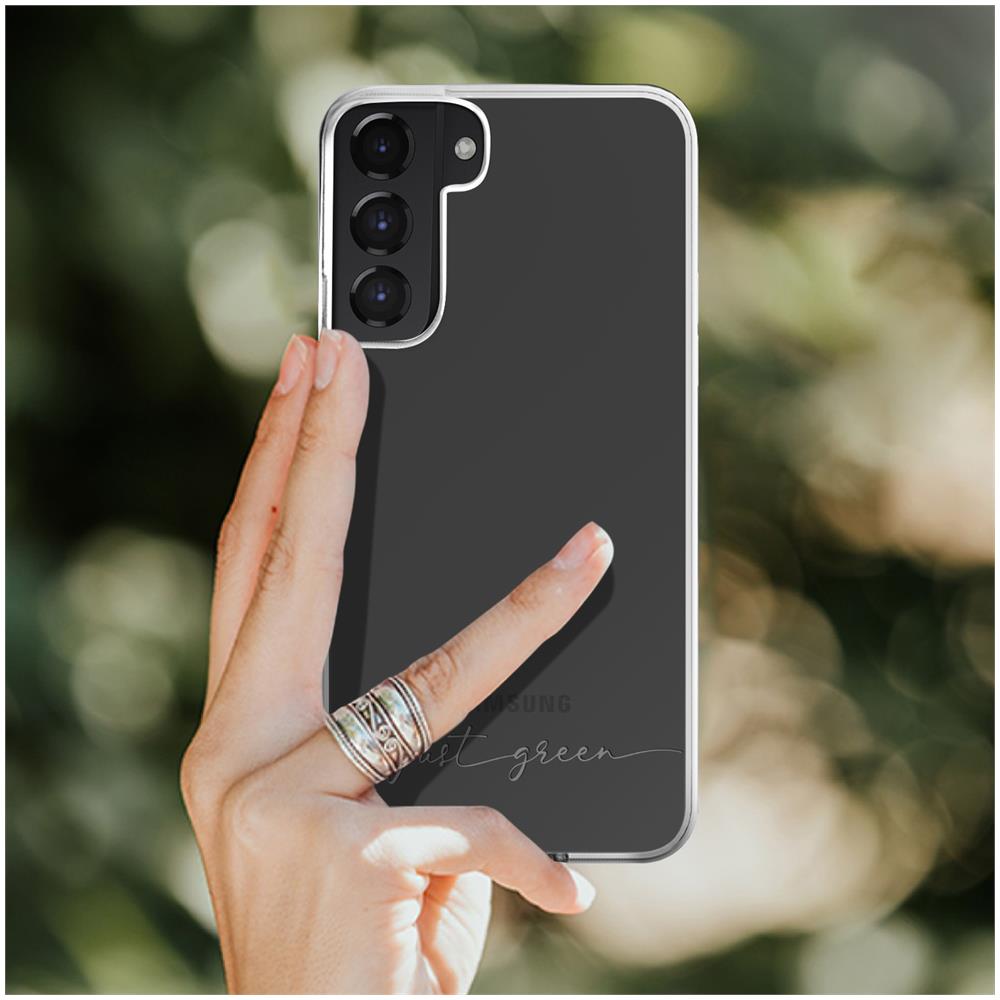 Cover Biodegradabile Per Samsung Galaxy S21 Just Green Trasparente - Foto 2