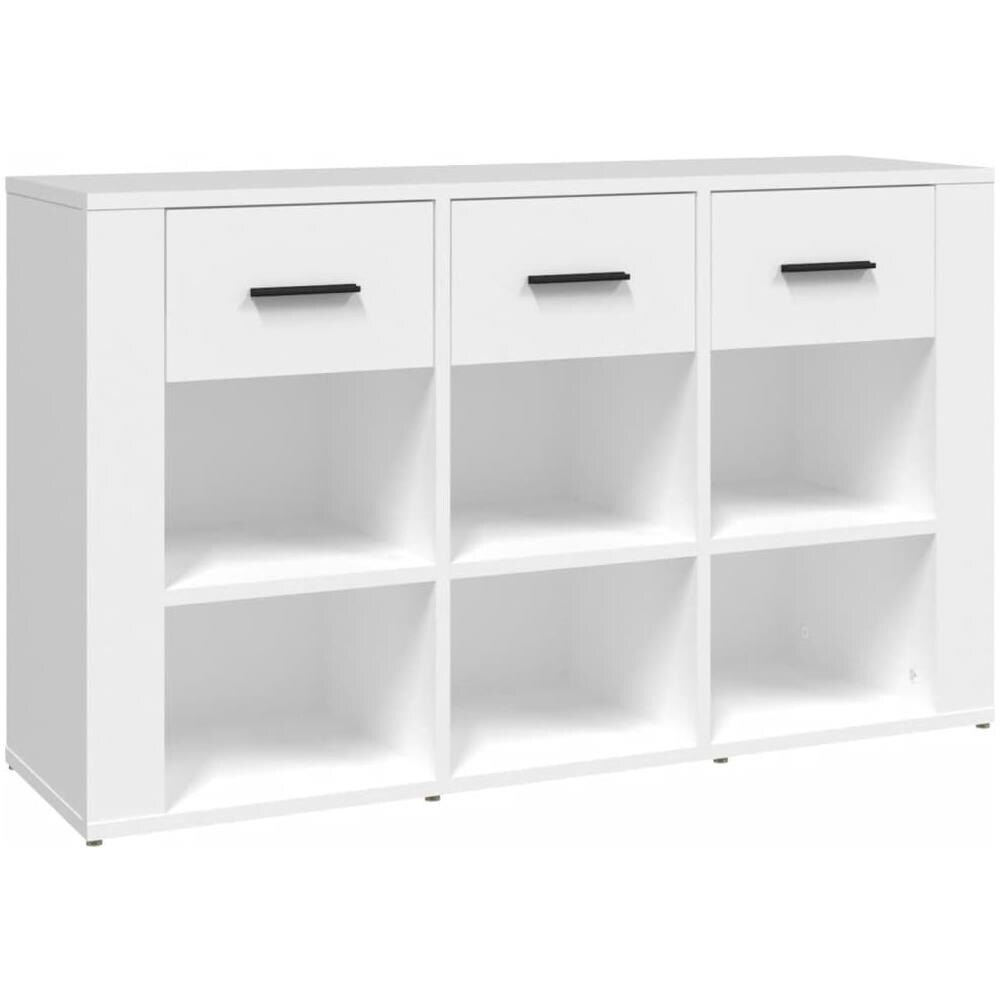 Credenza Bianca 100x30x59,5 Cm In Legno Multistrato - Foto 2