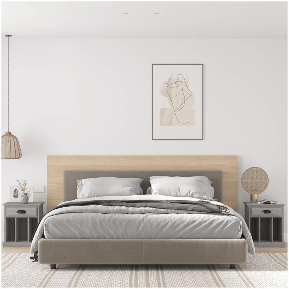Comodini 2 Pz Grigio Sonoma 43x36x50 Cm - Foto 1