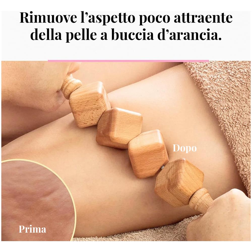 Rullo Massaggio Anticellulite In Legno, Massaggiatore Linfodrenante In Maderoterapia. - Foto 2