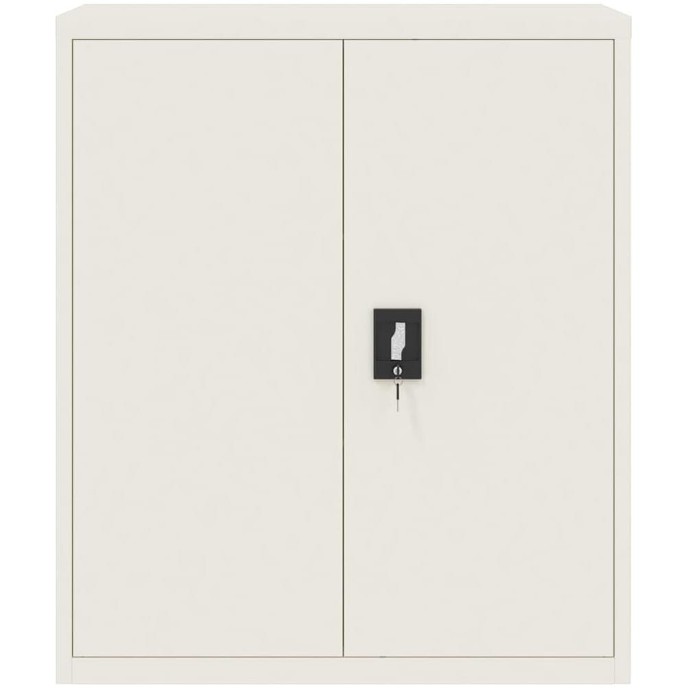 Armadio Classificatore Bianco 90x40x105 Cm In Acciaio - Foto 3