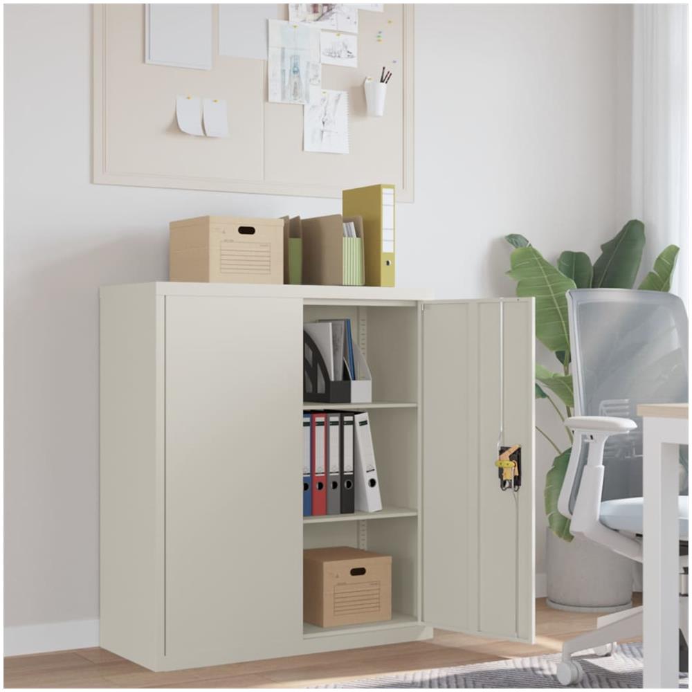 Armadio Classificatore Bianco 90x40x105 Cm In Acciaio - Foto 1