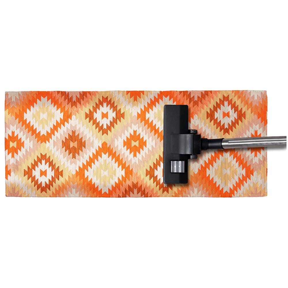 Tappeto Arredo Antiscivolo Camera Salotto Disegno Astratto Geometrico Avana By Suardi 115x175 Arancio - Foto 5