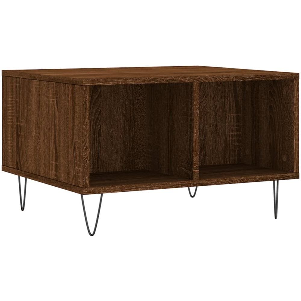 Tavolino Da Salotto Rovere Marrone 60x50x36,5 Cm In Multistrato - Foto 2