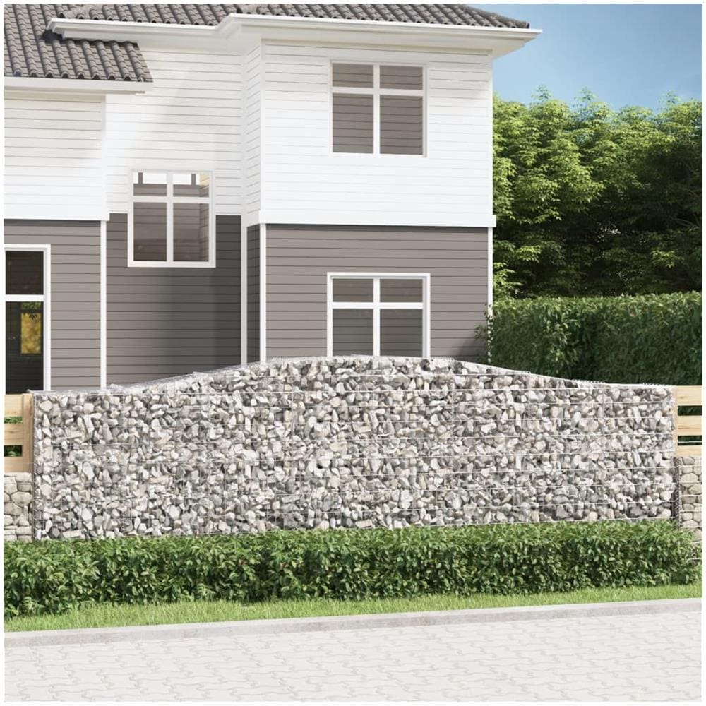 Cesto Gabbione Ad Arco 400x50x120/140 Cm Ferro Zincato - Foto 1