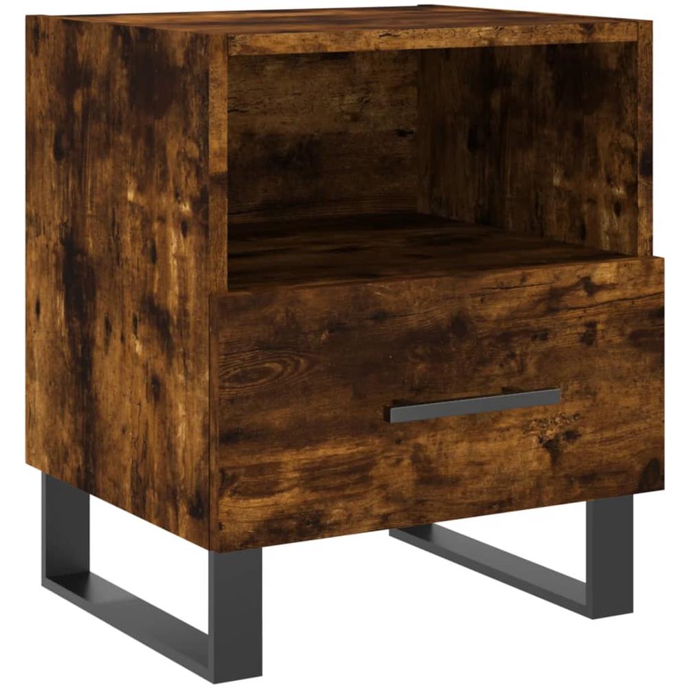 Comodino Rovere Fumo 40x35x47,5 Cm In Legno Multistrato - Foto 2