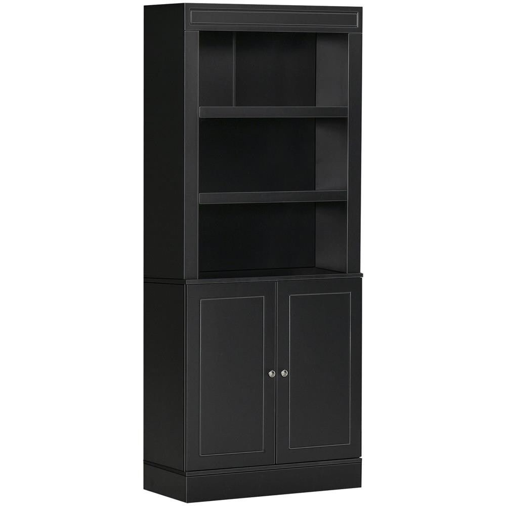 Credenza Cucina in Legno con Ripiani e Armadietto 2 Ante con Mensole Regolabili, 74.6x35.5x182.5cm - Foto 1