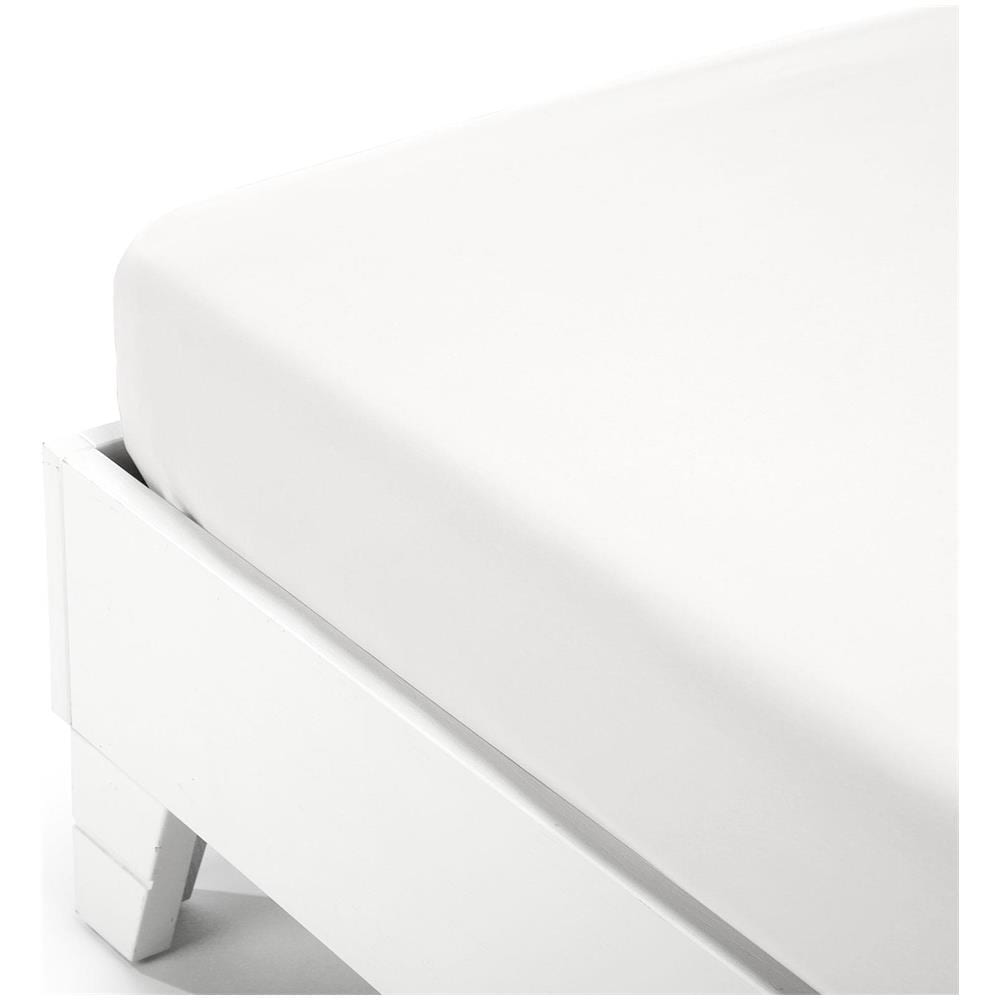 Lenzuolo Inferiore Maxi In Cotone Colore Bianco Misura Singolo - Foto 1