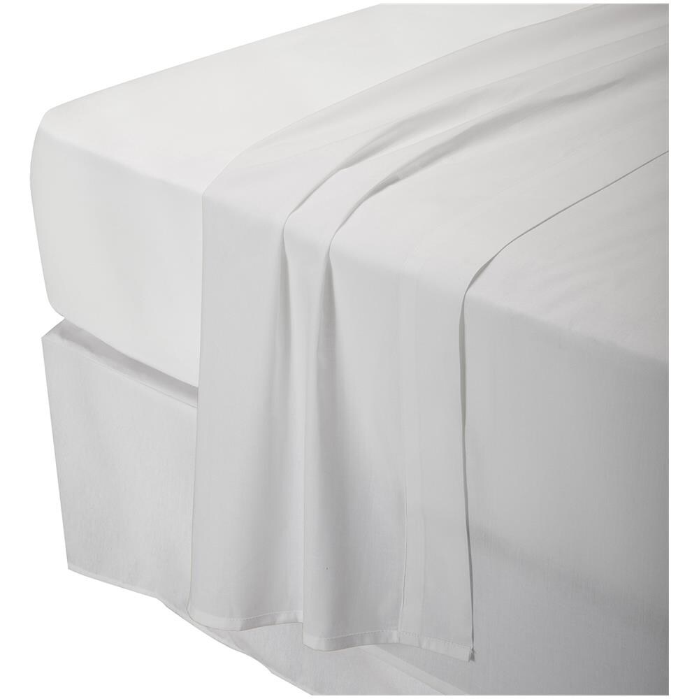 Completo Letto 4 Pezzi Bianco 80x190 cm 100% Cotone 150 Fili - Foto 2