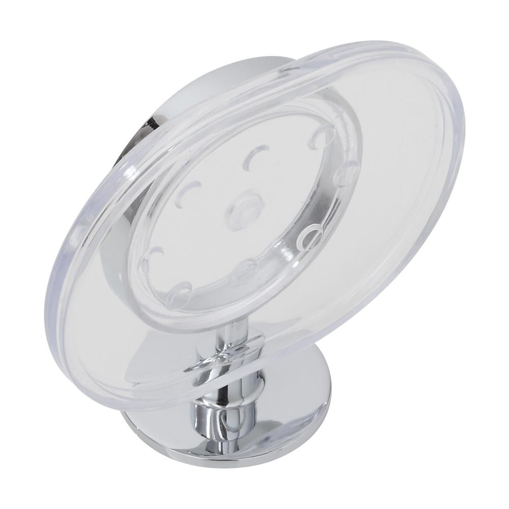 Portasapone in acciaio cromato e Abs con duplice fissaggio serie Idea - Foto 2